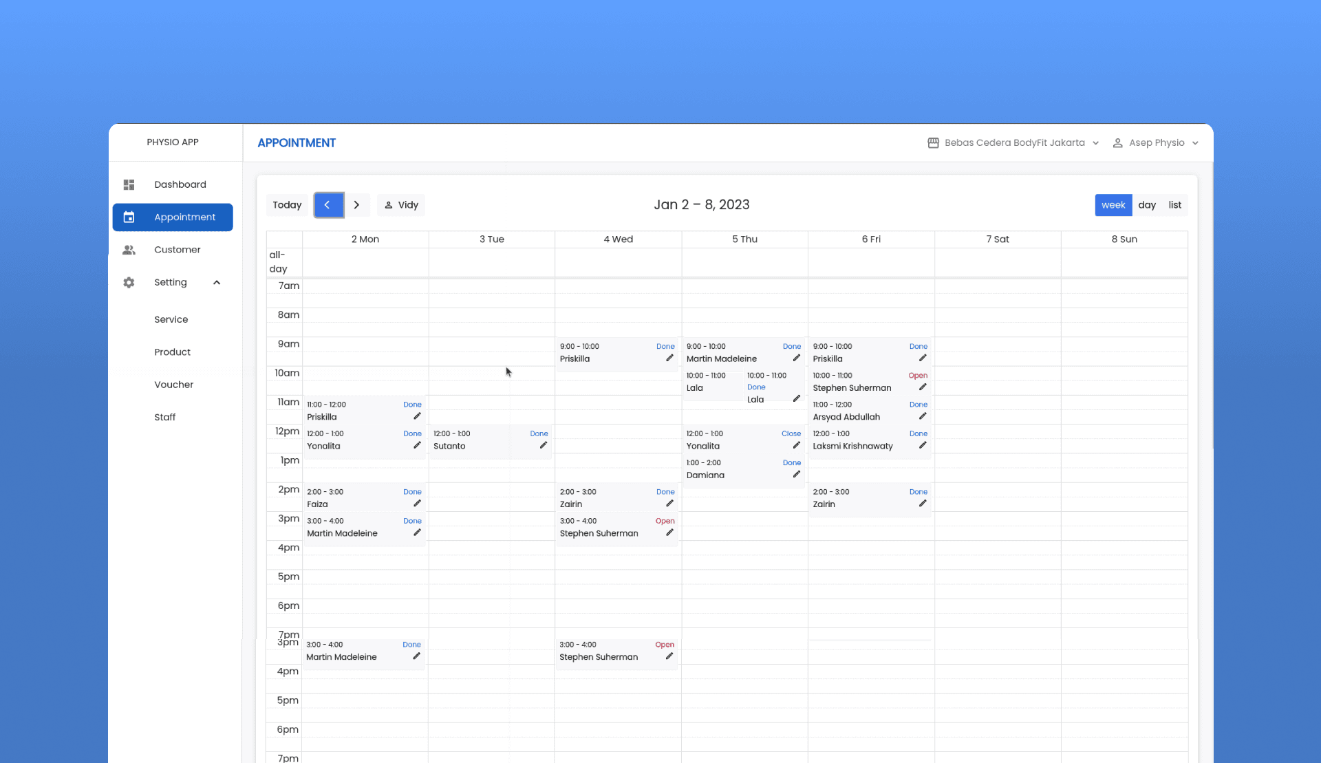 Physiopreneur screenshot